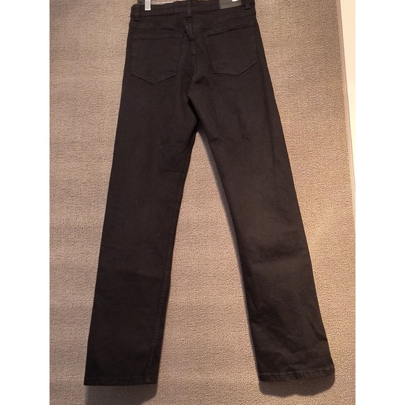 Bershka Black Denim Jeans Women's 8 High Waist 32" Inseam - Picture 6 of 7